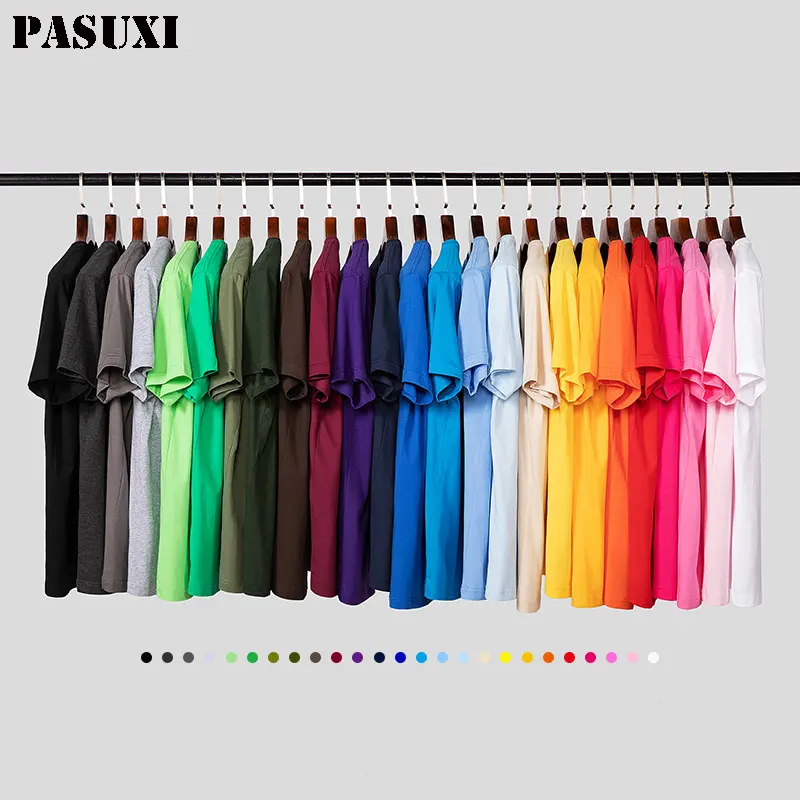 PASUXI özel moda Mens yaz yeni Slim Fit O boyun dip gömlek yeni örme T Shirt spor üst