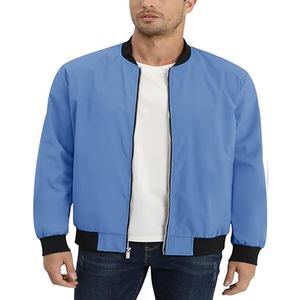 Premium Custom Men's Bomber Jackets Classic Trending High Street Stand Comfortable Long Sleeve Loose Fit Winter Custom Logo - Product Image 3