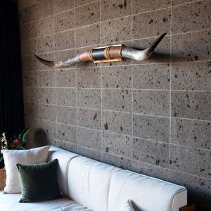 Décoration d'intérieur en corne longue naturelle pour charme rustique - Product Image 3