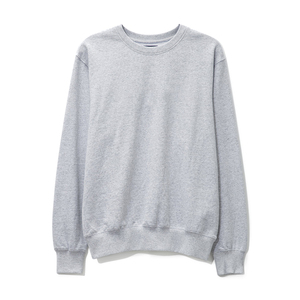 Sudadera personalizable de cuello redondo para hombre con diseño recortado estampado en relieve y tinte liso para invierno - Product Image 1