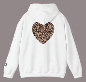 Sweat à capuche unisexe en molleton lourd à imprimé léopard guépard, motif animal audacieux, streetwear, respirant, 100% coton - Product Image 4