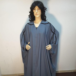 Caftan traditionnel marocain magnifique de Dubaï 2022, Abaya pour adultes, fait à la main, couleur personnalisable, matière polyester pour musulmans - Product Image 1
