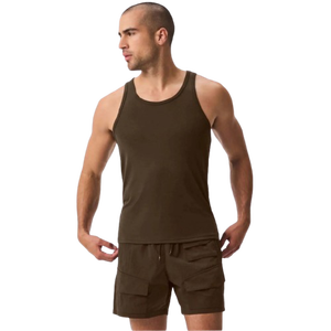 2025 venta al por mayor Slim Fitness Tank Top para hombres logotipo impreso personalizado transpirable Top - Product Image 6