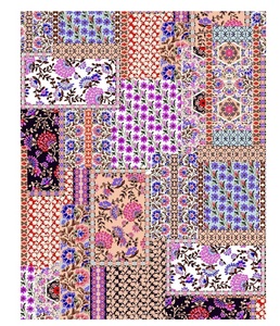 ผ้าเรยอนโพลีเอสเตอร์พิมพ์ลายส่งออกหลากสีรูปแบบที่เป็นเอกลักษณ์วัสดุนุ่มสบายสำหรับผู้รักการตัดเย็บเสื้อผ้า - Product Image 1