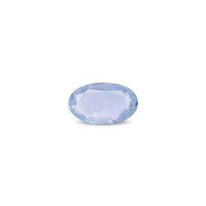Zafiro Azul - Topacio Azul Natural Facetado de 4.4 Quilates, Diamante Creado en Laboratorio con Tonos Marrón, Verde, Naranja y Rosa, 8 mm de Altura - Product Image 1