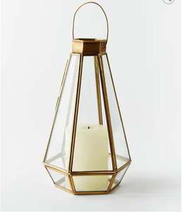 Nouvelle lanterne décorative en verre uni en métal faite à la main pour décoration de mariage intérieure et extérieure de meilleure qualité - Product Image 2