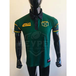 2025 camisetas de polo informales para hombres 100% algodón manga corta colores sólidos patrón impreso al por mayor - Product Image 3