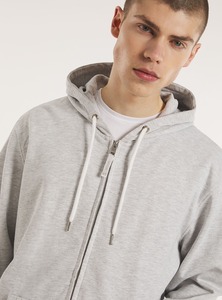 Sudadera con cremallera de gran tamaño para hombre Proveedor Sudadera con capucha holgada elegante para ropa de estilo callejero - Product Image 3