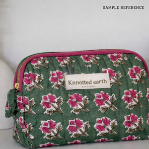 Tela de Algodón Estampada a Mano con Nudos, Diseño Floral Artesanal Moderno, Textil Ecológico con Estampado Indio para Ropa y Decoración del Hogar - Product Image 2