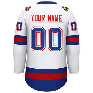 Maillot de hockey sur glace personnalisé avec logo et nom, en maille respirante, imprimé par sublimation, vêtements de sport de hockey sur glace - Product Image 3
