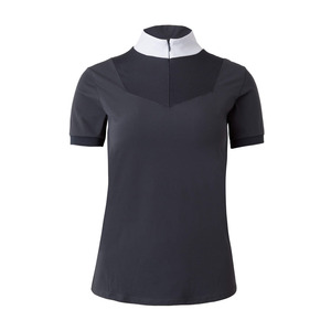 Personalizar diseños y logotipo Ropa ecuestre Capa base Camisas de manga corta Camisetas de espectáculo de equitación para mujeres - Product Image 1