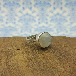 Rainbow Moonstone 925 Sterling Silver Designer <b>Ring</b> Triple Band Bohemian Artisan <b>Craft</b> Natural Stone Oval Cut for Wedding - Product Image 4