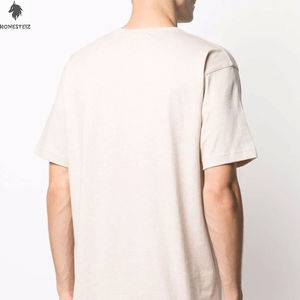 Ringler T-shirt personnalisé pour hommes de haute qualité 100% coton Super Large Ringer Shoulder DTG Printing Streetwear Style Formal Knitted - Product Image 3