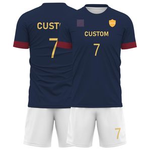 Camiseta de Fútbol de Manga Corta para Hombre, Transpirable, Ligera, de Secado Rápido, Uniformes y Camisetas de Entrenamiento para Fútbol, para Entrenamiento y Partidos - Product Image 1