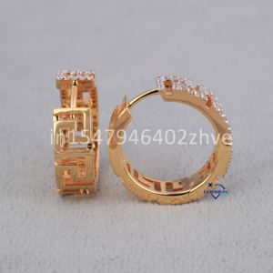 Wholesale <b>Fine</b> <b>Jewelry</b> VVS Moissanite Diamond Stud Earrings 925 Sterling Silver Trendy Custom Designer Wedding Engagement Style - Product Image 6