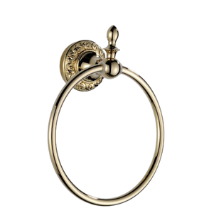 Anneau de serviette en aluminium argenté traditionnel en vrac élégant fait à la main porte-serviettes porte-serviettes pour accessoires de salle de bain - Product Image 5