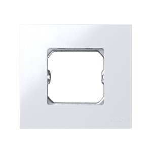 Cornice bianca compatta, 1 elemento, con cornice 85x91mm. (Simon 27 Play 2700610-030) - Product Image 1