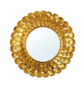 Miroir mural en métal de qualité supérieure Miroir fantaisie fait main de concepteur unique Meilleure vente de forme ronde Meilleur miroir suspendu - Product Image 6