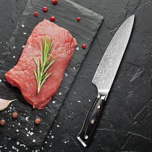 Venta al por mayor personalizado de calidad superior OEM ODM servicio profesional Damasco cuchillo de Chef japonés cuchillo de cocina afilado cuchillos de Chef - Product Image 1