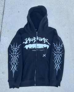 Sweat à capuche pour homme 100% coton, nouvelle conception à la mode, impression numérique, broderie, fermeture éclair, fabriqué au Pakistan, faible MOQ, vente en gros - Product Image 5