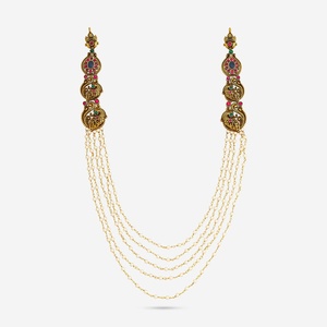 Chic Silver Layered Temple <b>Necklace</b>-186938 - Product Image 1