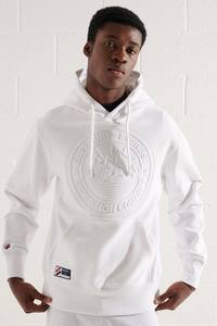 Sudaderas con capucha de gran tamaño con logotipo personalizado en relieve para mujer, ropa de invierno de patrón sólido con cuello cómodo con capucha para hombres - Product Image 3