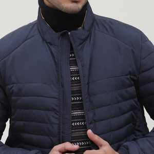 Wholesale Customizable Navy Full Sleeve <b>Jacket</b> 100% High Quality Slim Regular Fit Sleeveless <b>Casual</b> Winter <b>Jacket</b> Front - Product Image 2
