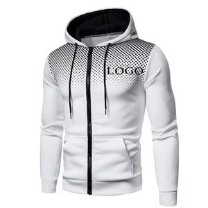 Vestes pour hommes Sweats à capuche à la mode Sweat à capuche zippé à manches longues Sweatshirts en molleton Vêtements de sport décontractés pour hommes - Product Image 4