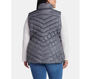 เสื้อแขนกุดบุนวมสำหรับผู้หญิง, เสื้อแขนกุดแฟชั่นน้ำหนักเบาใส่กลางแจ้ง - Product Image 2