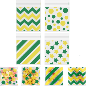 Paquete de 100 Cajas de Regalo de Navidad Biodegradables Personalizadas para Dulces, Marco de Fotos Transparente, Autoadhesivo, BOPP/PP/OPP - Product Image 5