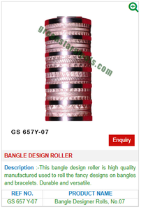 Rodillo de diseño de brazalete GS 657Y-07 Herramientas de joyería para herramientas de joyería - Product Image 2