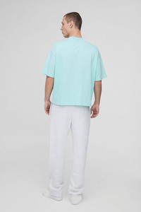 T-shirt long et solide de style hip hop respirant à séchage rapide pour hommes Logo personnalisé de haute qualité 100% coton oversize coupe ample pour hommes - Product Image 3