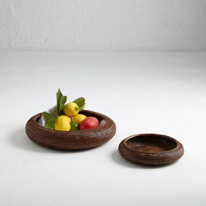 Bamboo Woven Natural <b>Cheap</b> Price Wholesale Nesting Bowl <b>Basket</b> Wicker Rattan Set Fruit Storage Bowls - Product Image 6