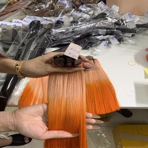 Dentelle transparente HD pour Ombre couleur vente chaude 100% Vietnam perruque de dentelle frontale de cheveux humains os Style droit noir pour Ombre - Product Image 5