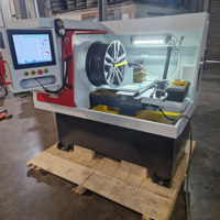 Machine à tournage CNC à découpe diamantée pour réparation de jantes de voiture GookiiTech, vente chaude, avec laser pour jantes en aluminium