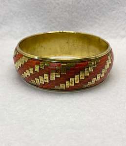 Brazalete ancho de diseñador floral de latón puro 100% hecho a mano, brazalete ajustable, Regalo para mamá - Product Image 5