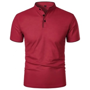 Camisas Polo para Hombre al por Mayor con Logotipo Personalizado, Diseño Liso Transpirable en Tallas Grandes, Patrón Liso Sólido, Cuello Casual con Botones - Product Image 3