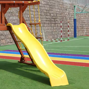 Enfant en bas âge jouet bébé Playhouse arrière-cour jardin <span class=keywords><strong>9</strong></span> pieds vague toboggan extérieur enfants en plastique aire de jeux toboggan pour les enfants - Product Image 1