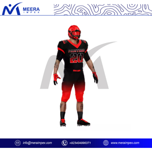 Ensemble maillot et pantalon d'uniforme d'équipe de football américain personnalisé vêtements de sport respirants à séchage rapide pour la ligue, l'entraînement, le match et le club - Product Image 4