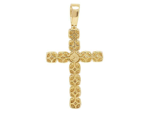 Luxury Customized Iced Out <b>Cross</b> <b>Pendant</b> with Moissanite Diamond S925 <b>Silver</b> Diamond Jewelry Rose Gold Plated Religious Style - Product Image 4