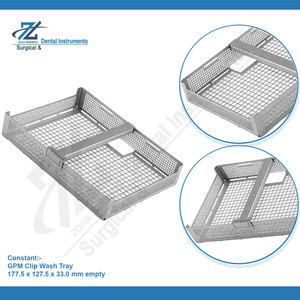 ถาดใส่เครื่องมือผ่าตัดแบบใช้ซ้ำได้ ทำจากสแตนเลส GPM พร้อมคลิปล็อคแบบแมนนวล สำหรับใช้ในโรงพยาบาลทันตกรรม ประเทศปากีสถาน - Product Image 3