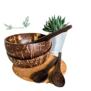 100% bol de salade et de crème glacée en coquille de noix de coco écologique naturel bol rond de haute qualité bol de noix de coco fait à la main - Product Image 2