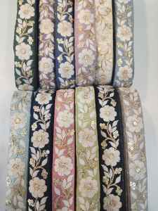 ผ้าตาข่ายลูกไม้ผ้าตาข่ายลูกไม้ลายดอกวินเทจแฟชัน3D สดใส - Product Image 2