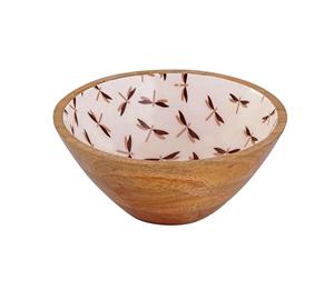 Bol en bois pour bol de service avec émail Plateau de saladier le plus vendu Taille personnalisée Fabriqué en Inde - Product Image 4