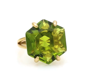 Bague en argent sterling plaqué or faite à la main Multi tourmaline brute Rin Gems Taille libre et forme mixte Bijoux impressionnants pour elle - Product Image 6