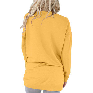 Conception personnalisée OEM ODM femmes décontracté sport sweat solide sweat-shirt de haute qualité vêtements pour femmes sweat-shirts pour femmes - Product Image 2