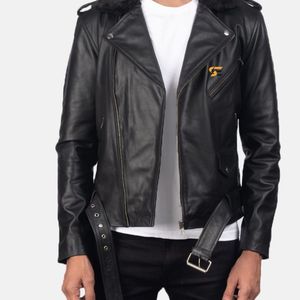 Meilleure vente Veste de moto de course en cuir véritable pour hommes XL Plus Size Respirant Séchage rapide Teint uni Course d'hiver Motocross - Product Image 4