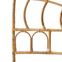 Meistverkauftes Mulya Handgefertigtes Rattan Mid-Century Antik Wellen-Design Modulares Bett-Kopfteil Umweltfreundliches Schlafzimmermöbel für