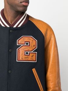 Vestes de baseball universitaire en coton de haute qualité personnalisées grande taille imperméable caractéristique saison d'hiver cuir brodé imprimé - Product Image 3