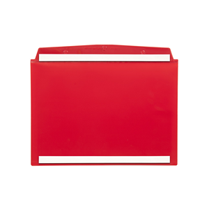 Taschina autoadesiva con 2 strisce adesive DIN A6, Rossa, 10 pz. / Confezione.- 2SDSK/6110-01 - Product Image 1